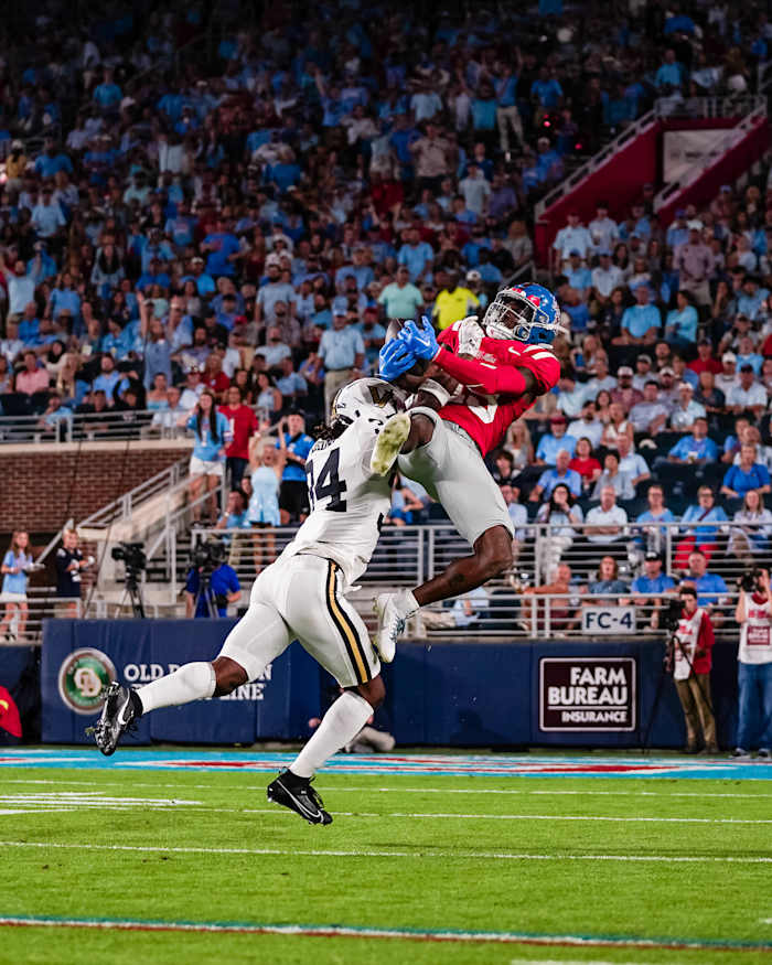 Ole Miss wide receiver Dayton Wade.